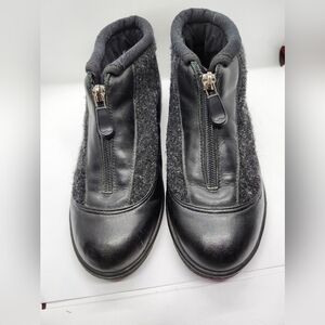 Toe Warmers made in Canada zip closure  wool & leather Vintage sz 8M